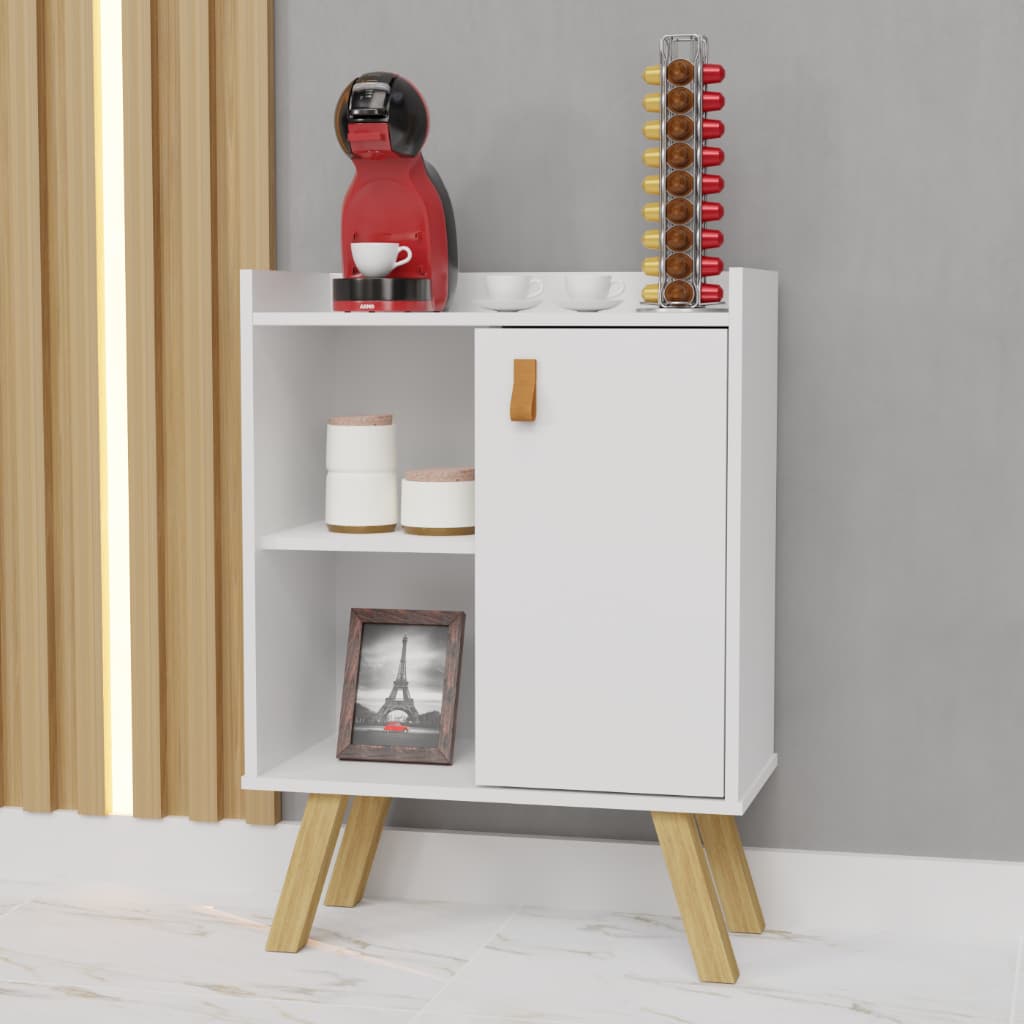 Aparador Cantinho do Café Buffet Retrô Pé Madeira - Cores