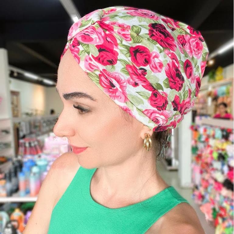 Turbante Estampado Feminino Acessório De Moda Versátil E Estiloso