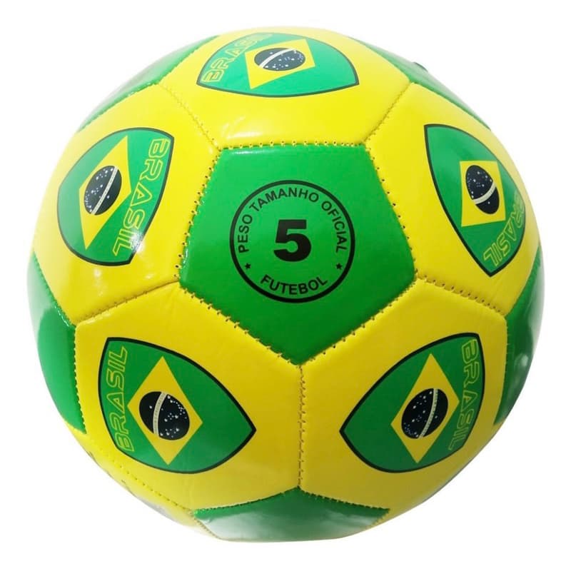 Bola de Futebol Campo Numero 5 - estampa do Brasil