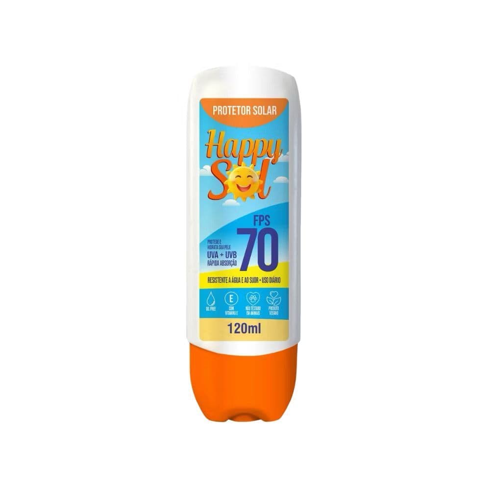 Protetor Solar Facial e Corporal FPS 70 Alta proteção 120ml Rosto e Corpo