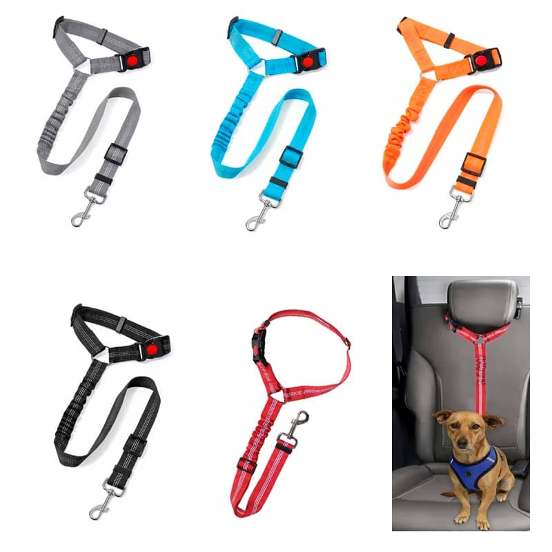 Cinto de Segurança Veícular Pet Cão Cachorro Gato Encosto do Banco
