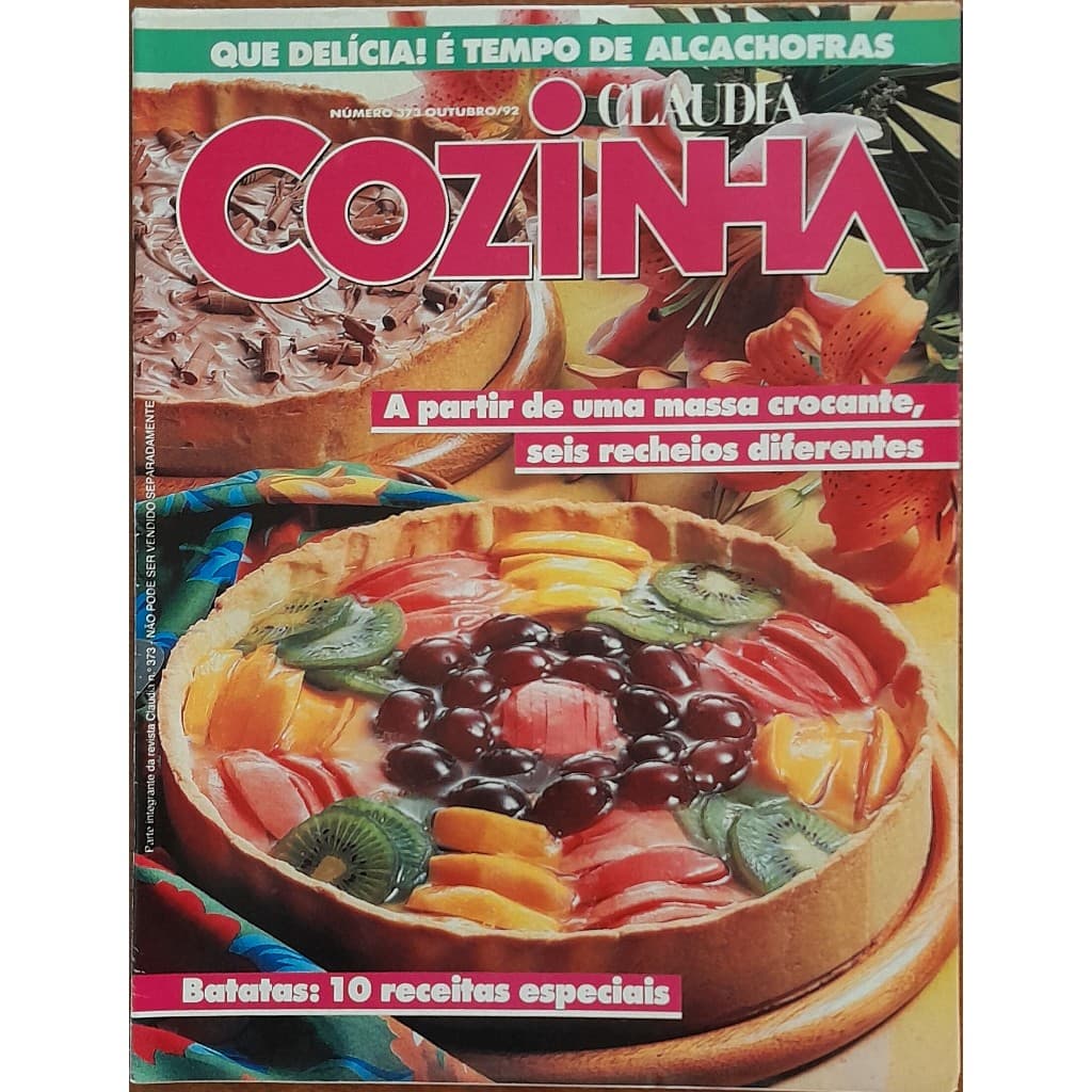 Revista Claudia Cozinha Nº 373 Outubro/1992