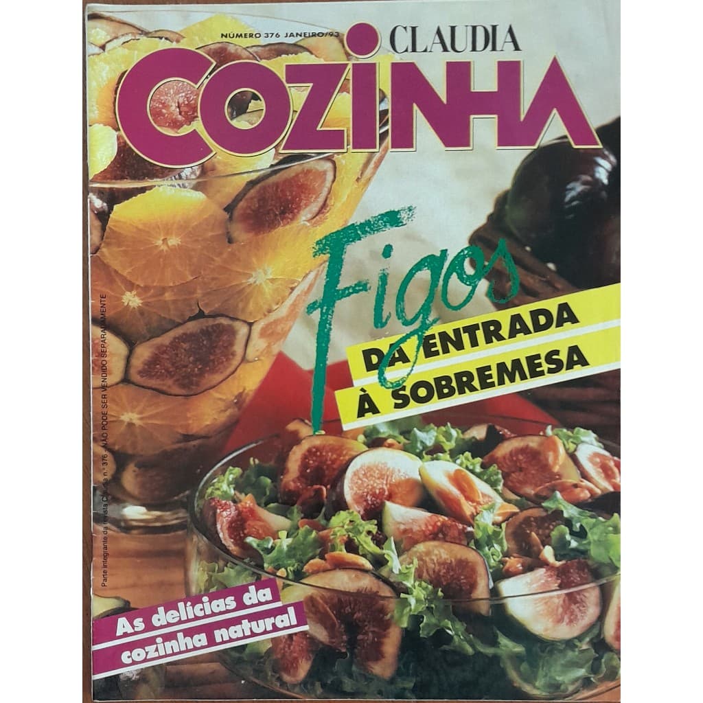 Revista Claudia Cozinha Nº 376 Janeiro/1993