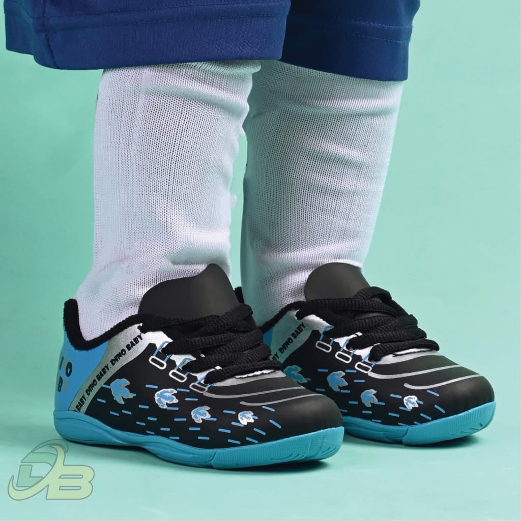 Tênis Futsal Bebê Primeiros Passos Confortável Pegadas Dino Escolinha 18ao25