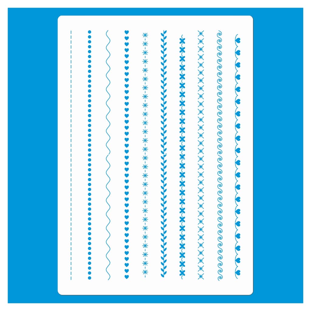 Stencil 21x29 COSTURINHAS Molde Vazado Pintura Em Tecido Mdf Madeira Parede Camiseta Pano De Prato