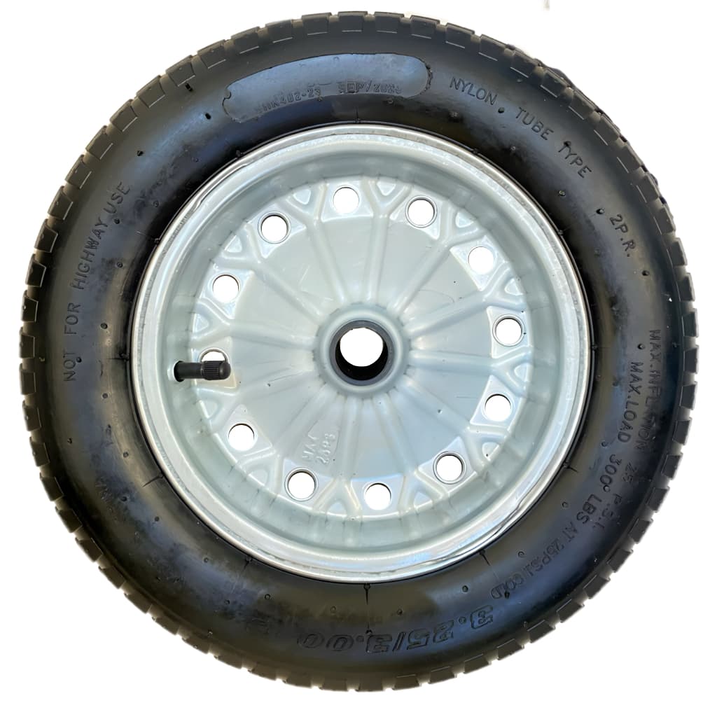Roda Pneu E Câmara Completo para Carrinho De Mão Carriola Reforçado Carrinho de Carga Medida 3,25x8