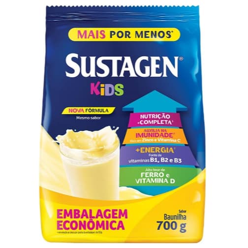 Sustagen Kids Complemento Alimentar Sabor Baunilha - Sachê 700G