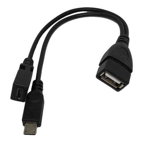 2 EM 1 Cabo Micro Otg Para Fire Stick-mi Stick 4k-realme Tv 4k-v8