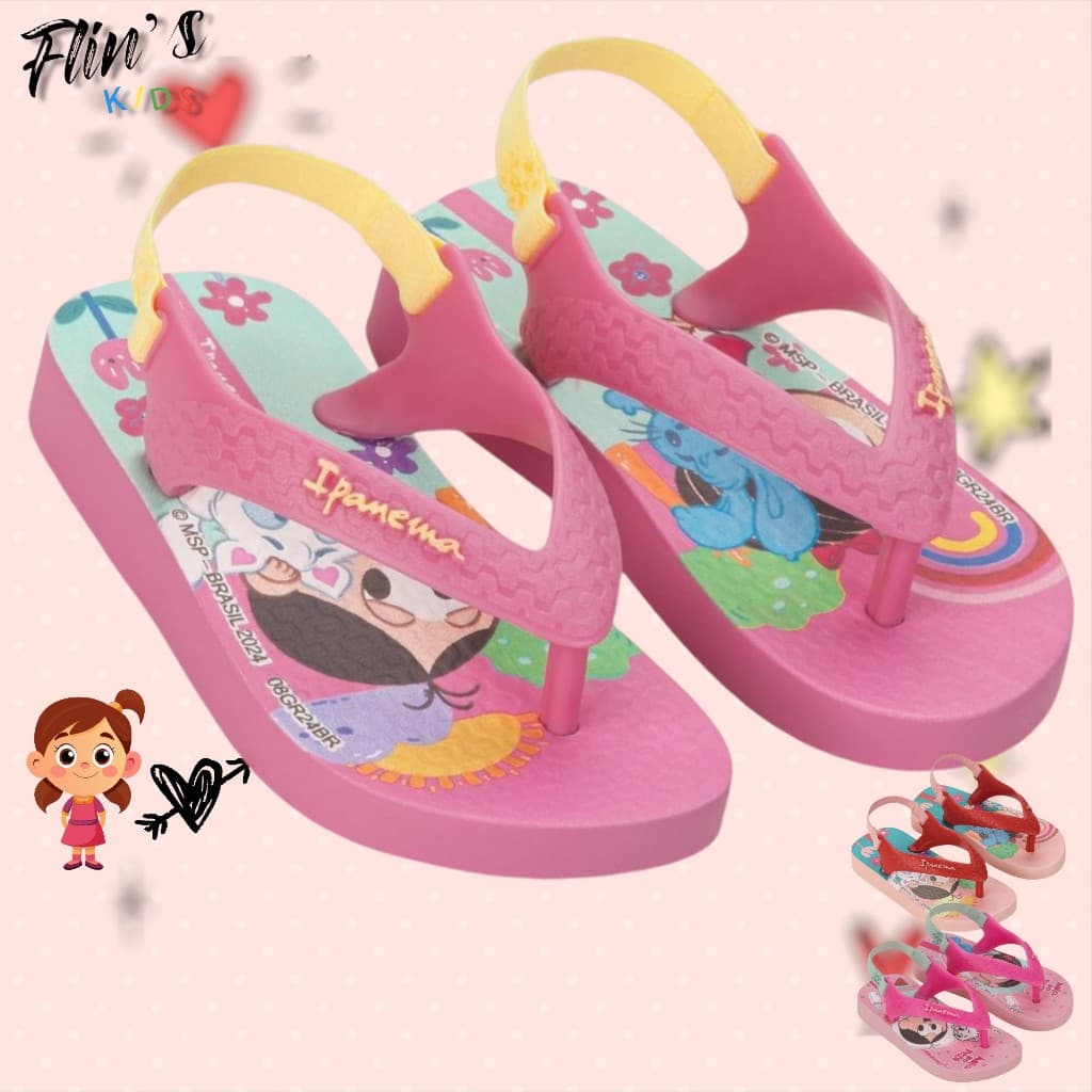Sandália Chinelo Ipanema Baby Turma da Mônica Super Macia Envio Imediato