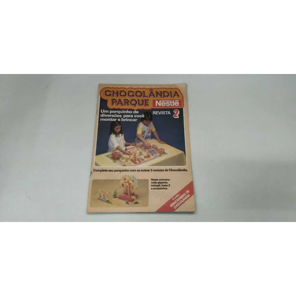 Revista Chocolândia parque 02 raro anos 80 Nestlé 10382