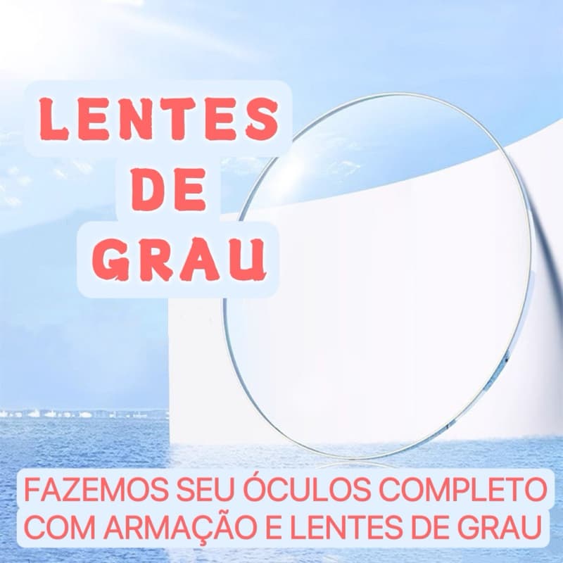 Par Lentes para colocar seu grau completo - Miopia - Hipermetropia - Astigmatismo