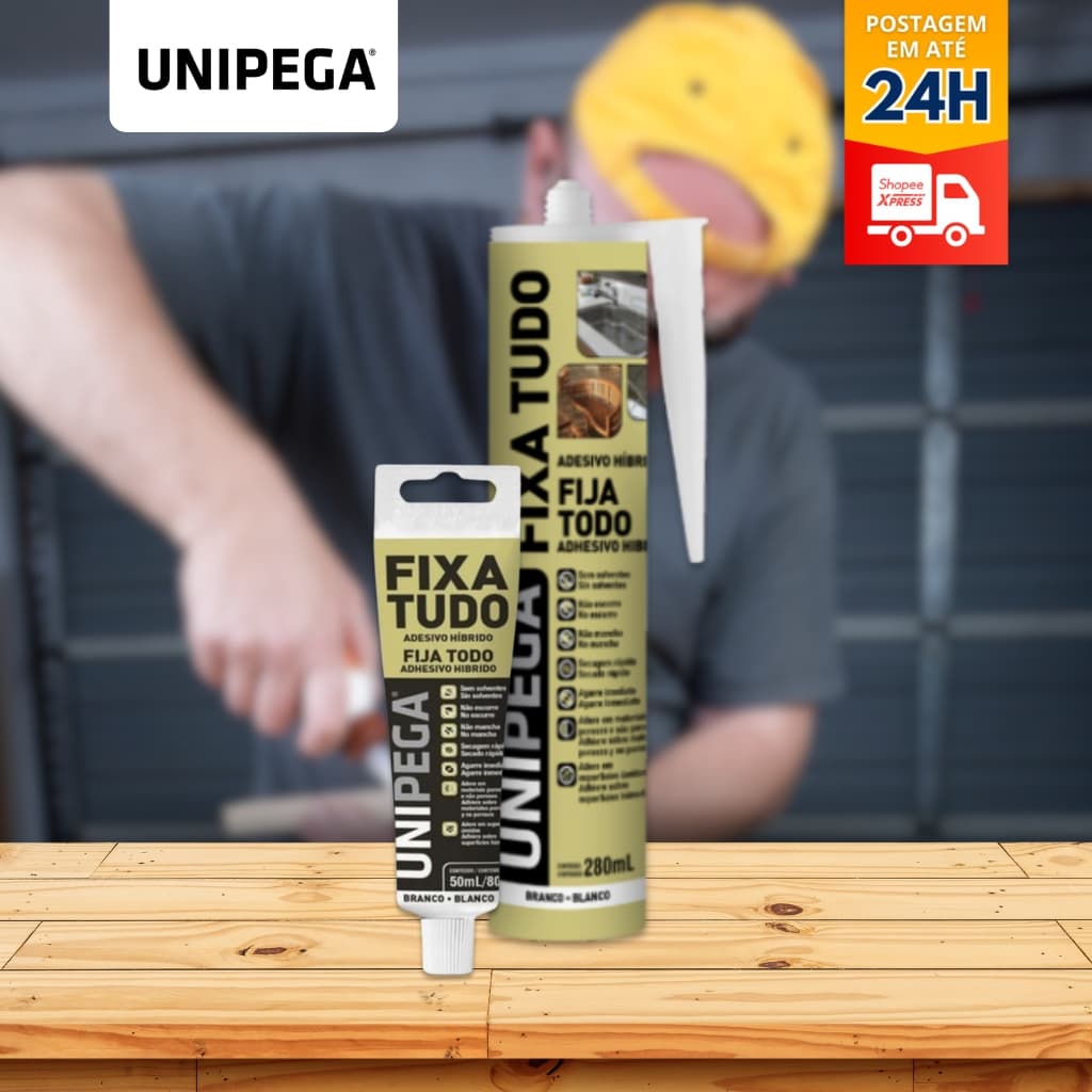 Cola Fixa Tudo Alto Poder De Adesão Até Debaixo D'água 80g ou 400g