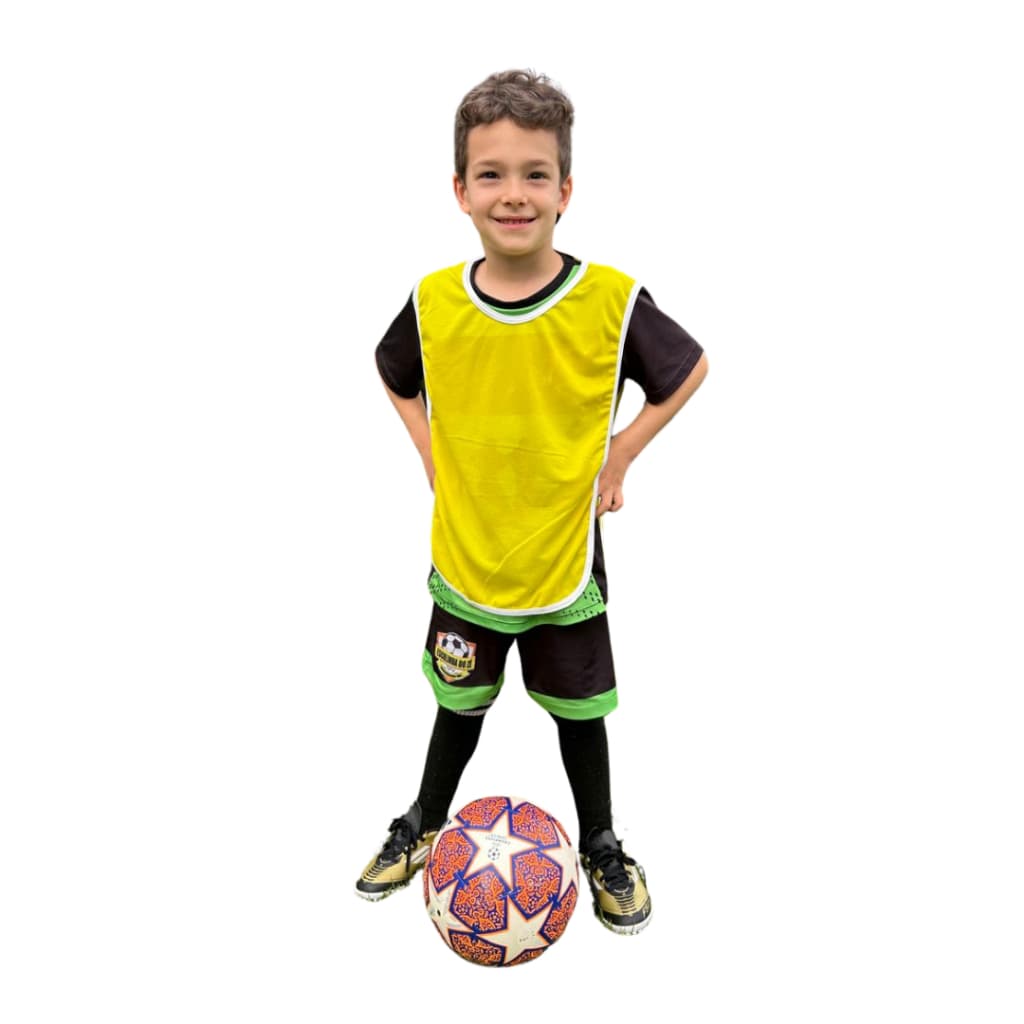 Kit 6 Unidades Coletes de Futebol Infantil 3 a 7 Anos Esportivo Treino