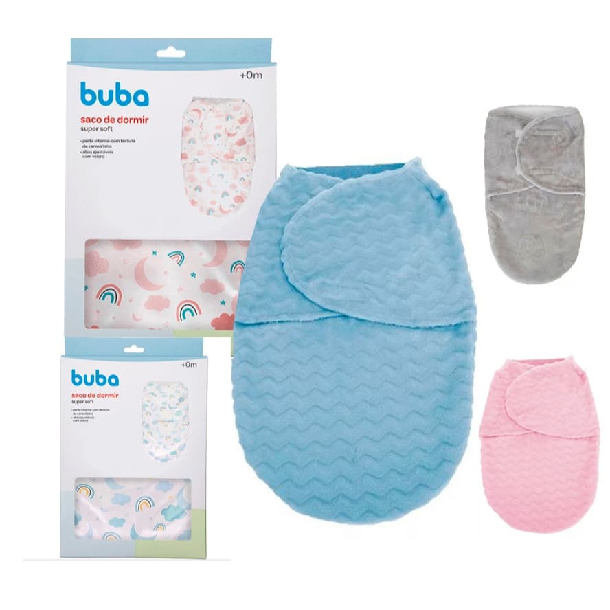 Saco De Dormir  Charutinho Bebê Recem Nascido Super Soft Buba