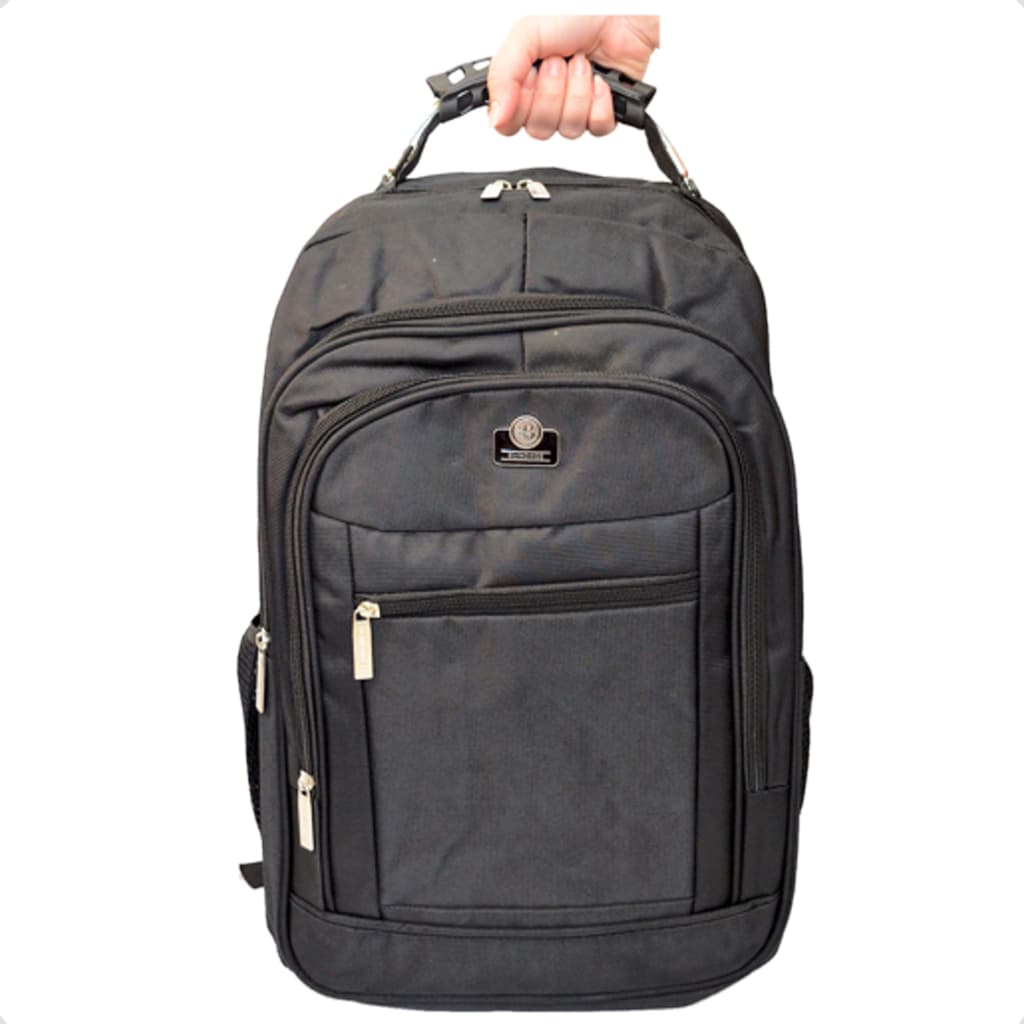 MOCHILA REFORÇADA IMPERMEÁVEL BOLSA GRANDE NOTEBOOK FACULDADE TRABALHO ESCOLAR COM ALÇA CABO AÇO