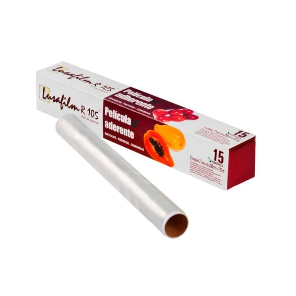 01 Rolo Plástico Filme PVC 28cmx15m - Dispafilm