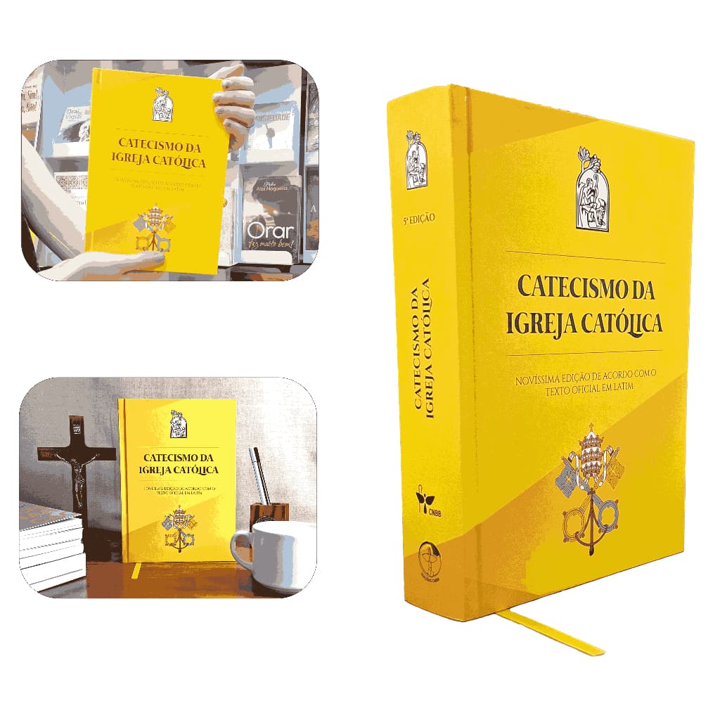 Livro Catecismo da Igreja Católica Grande - Capa Dura - CNBB - Versão Luxo