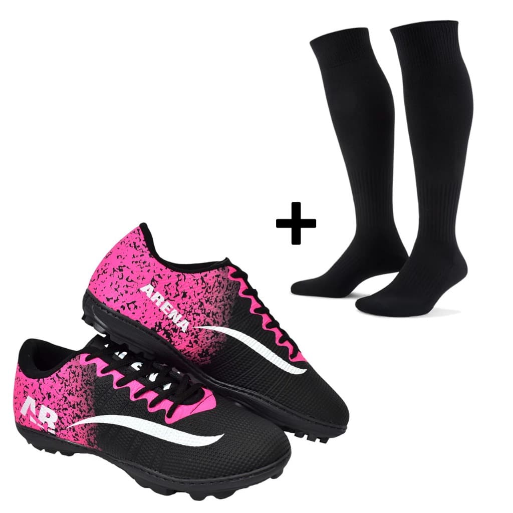 Combo Chuteira + Meião Society Arena Oficial Masculina Feminina Resistente Confortável Leve   Envio Rápido Oferta