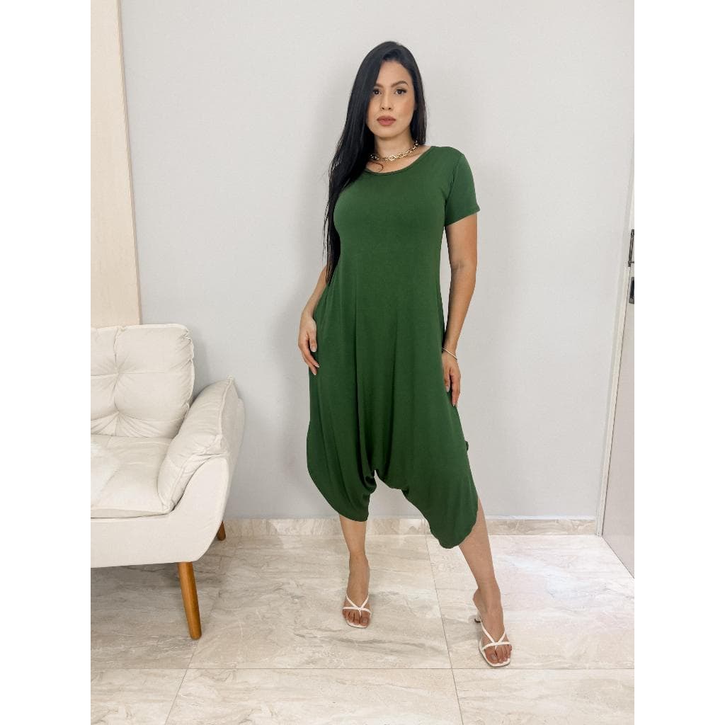 macacao Saruel com bolso e regulagem nas costas