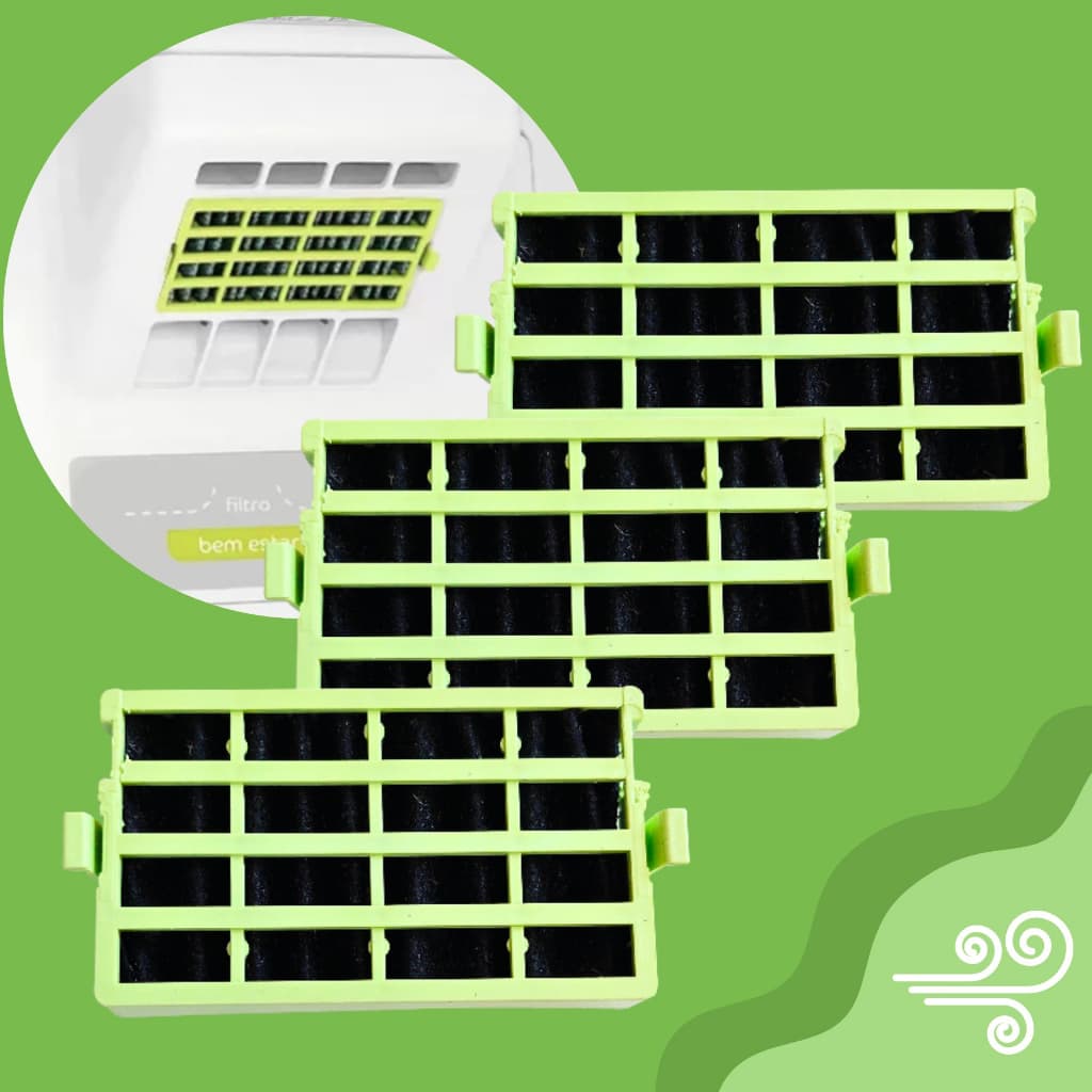 3 Filtro Antiodor Para Refrigerador Consul Bem Estar  Crm50 Crm51