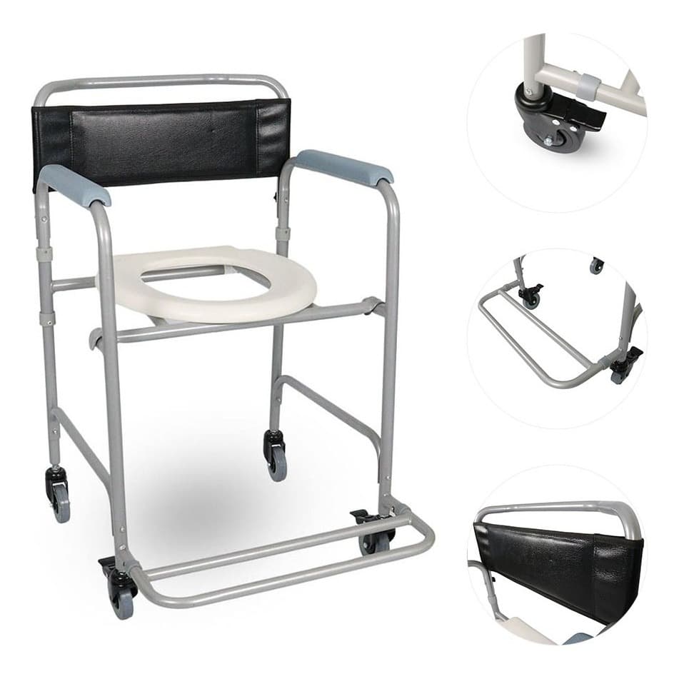 Cadeira De Banho Higienização Modelo D30 Até 100kg Dellamed