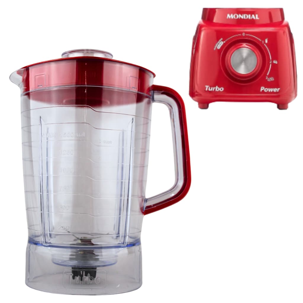 Copo Liquidificador Mondial Turbo Power Sangel L 99 Fr Vermelho