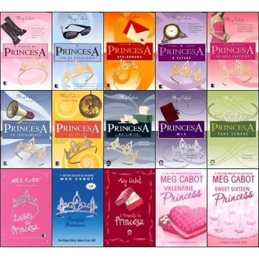 Livros Meg Cabot - Diário da Princesa / A Princesa de Rosa Shocking / A Rainha Da Fofoca