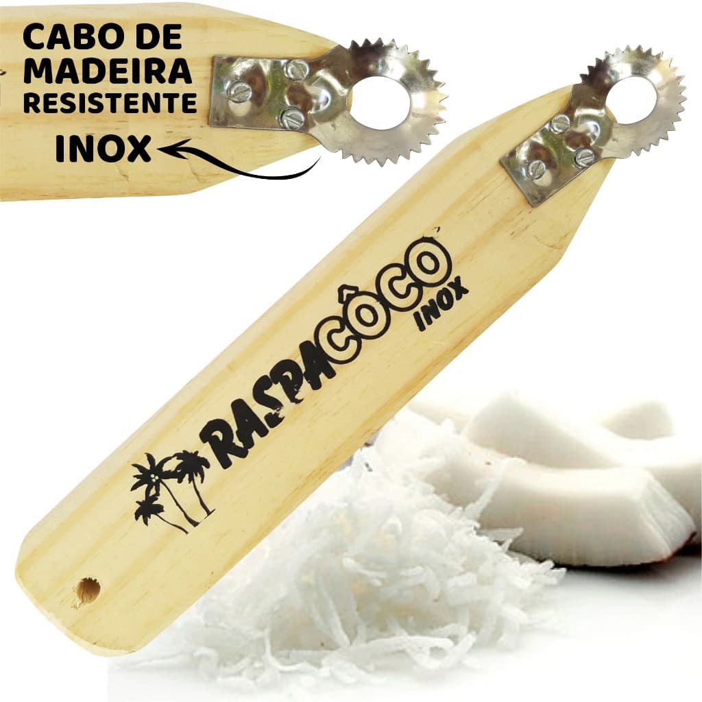 Raspa Coco Grande Raspa Coco Manual 1 un Grande Cabo de Madeira