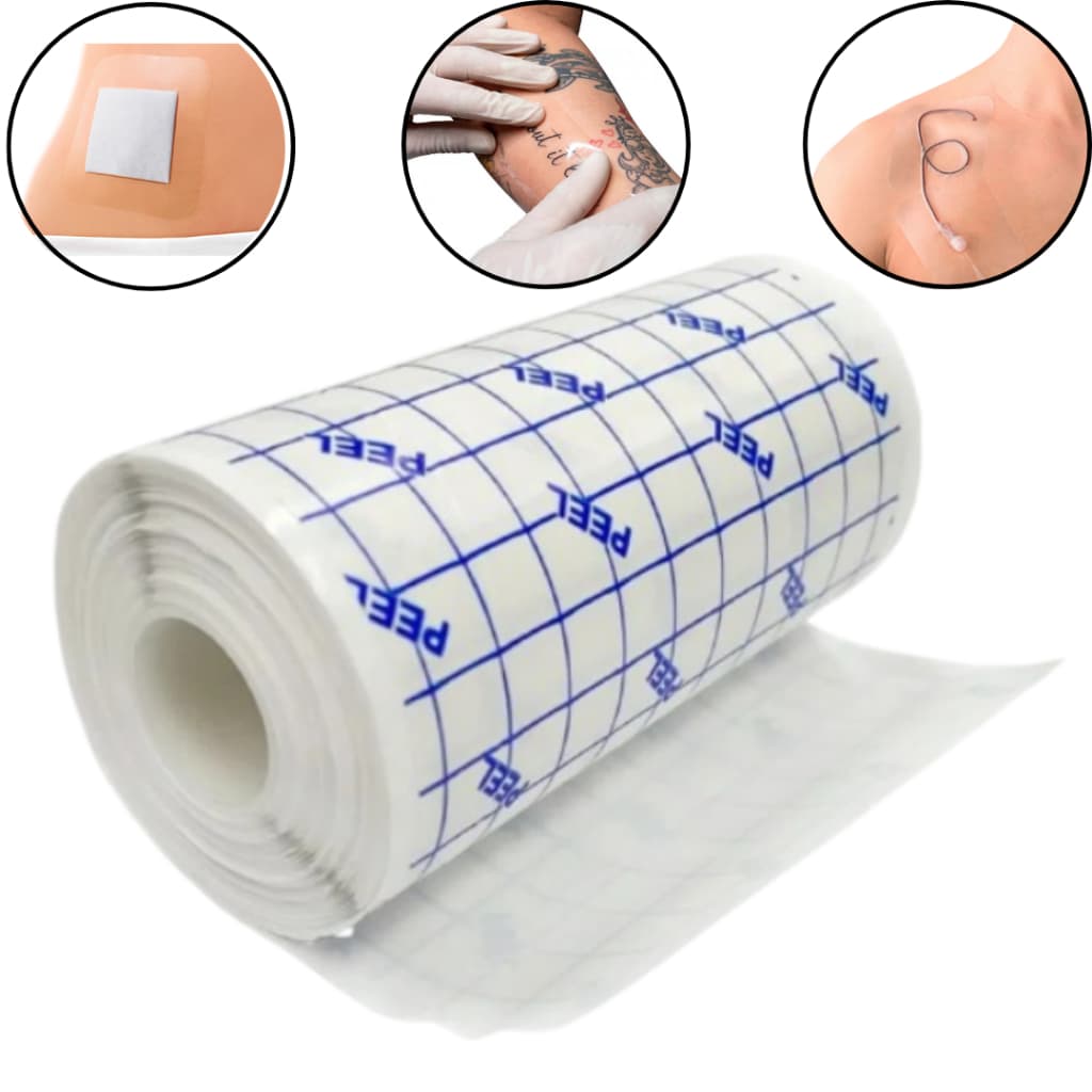 Curativo Filme Transparente 15cm x 1m - Missner - Filme Adesivo Curativo Película A Prova D'água
