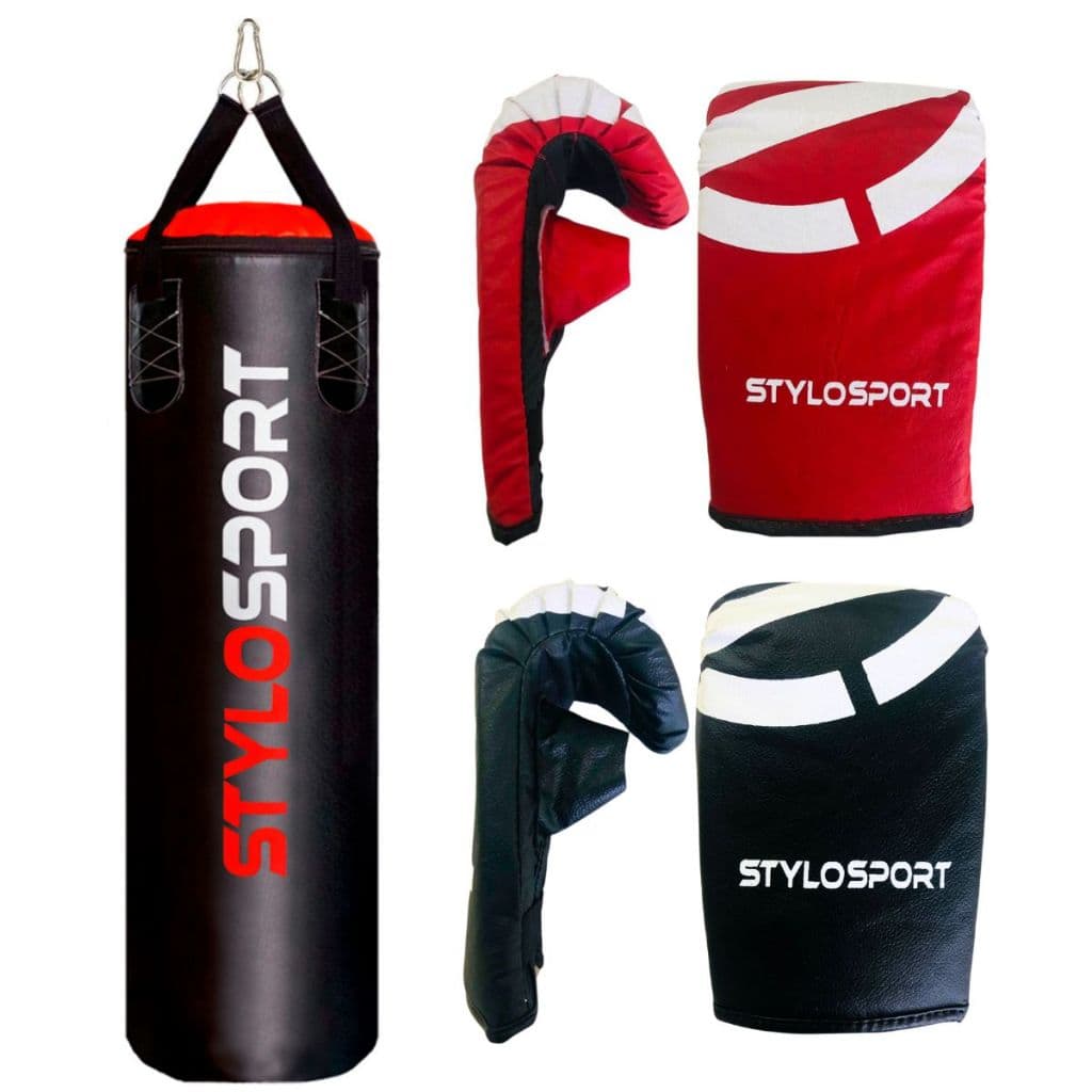 Saco De Pancada Profissional 120x100+2 Luvas Bate Saco