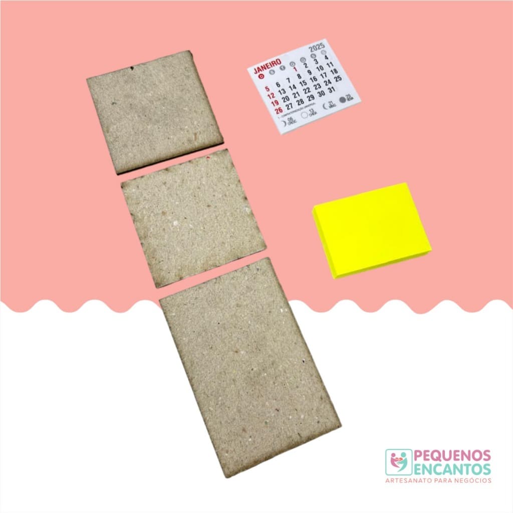 4 kits pra confecção de mini calendário articulado