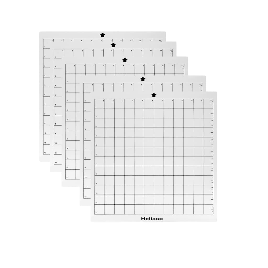 Kit 5 Bases De Corte Helíaco 30x30 40m Compatível Silhouette Cameo