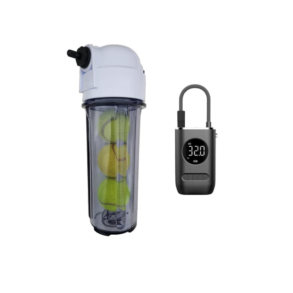 Pressurizador Bolas Tênis Padel Beach Com Bomba Automática