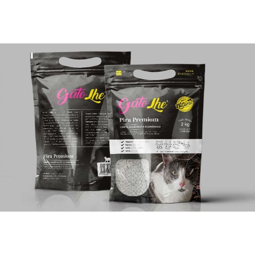 Flocos de Aipim ( =Areia sanitária pra gatos)  2 kg Gatolhe