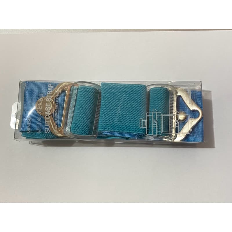 2 Faixas de proteção para Malas de Viagem Miniso(Azul claro)