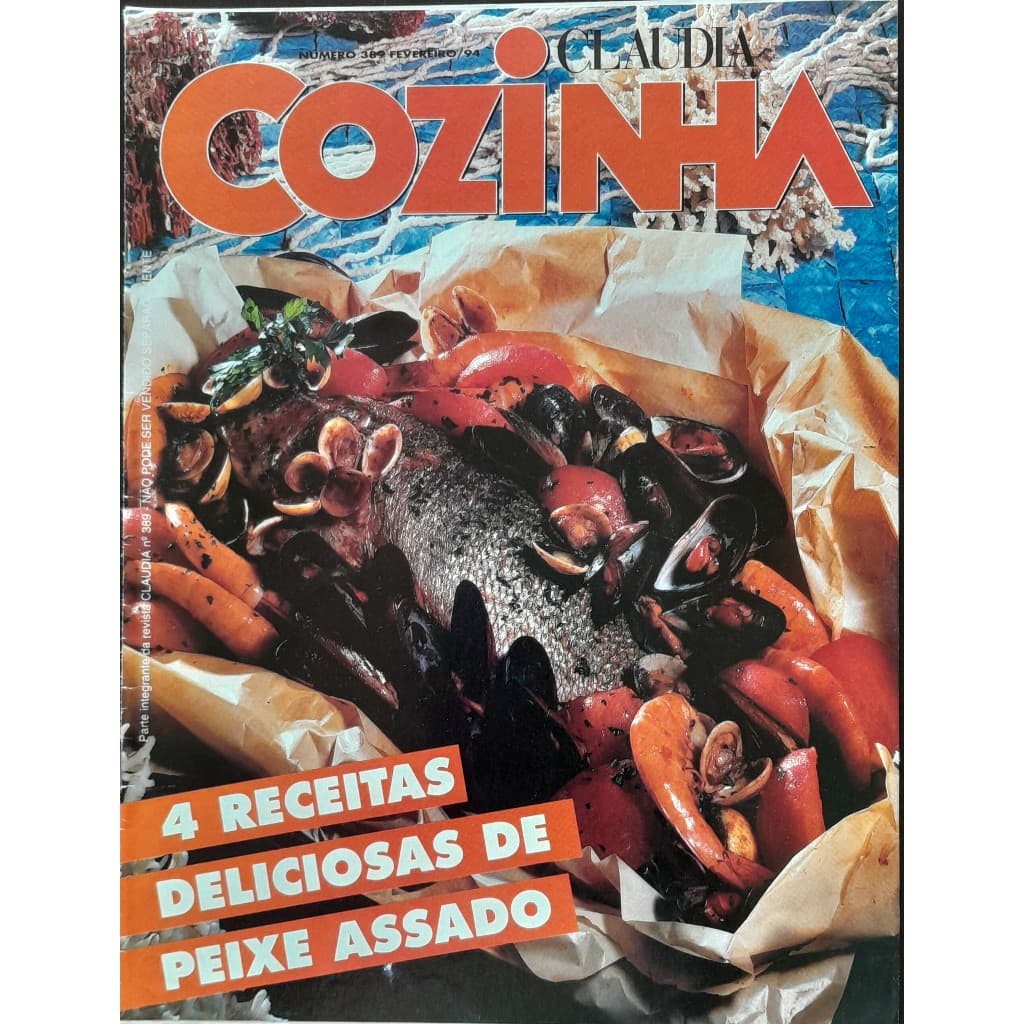 Revista Claudia Cozinha Nº 389 Fevereiro/1994