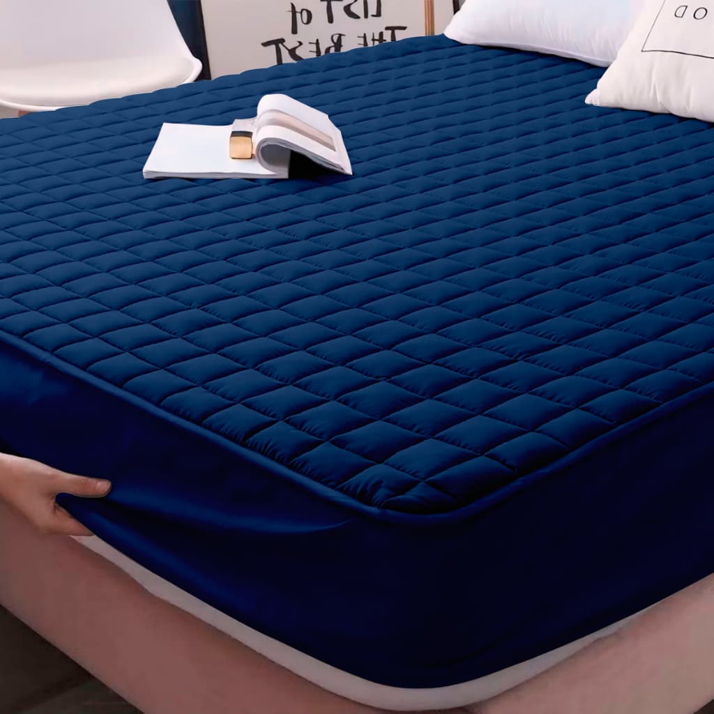 Capa Protetora Impermeável com Elástico Colchão Cama Solteiro, Casal, Queen e King Matelado