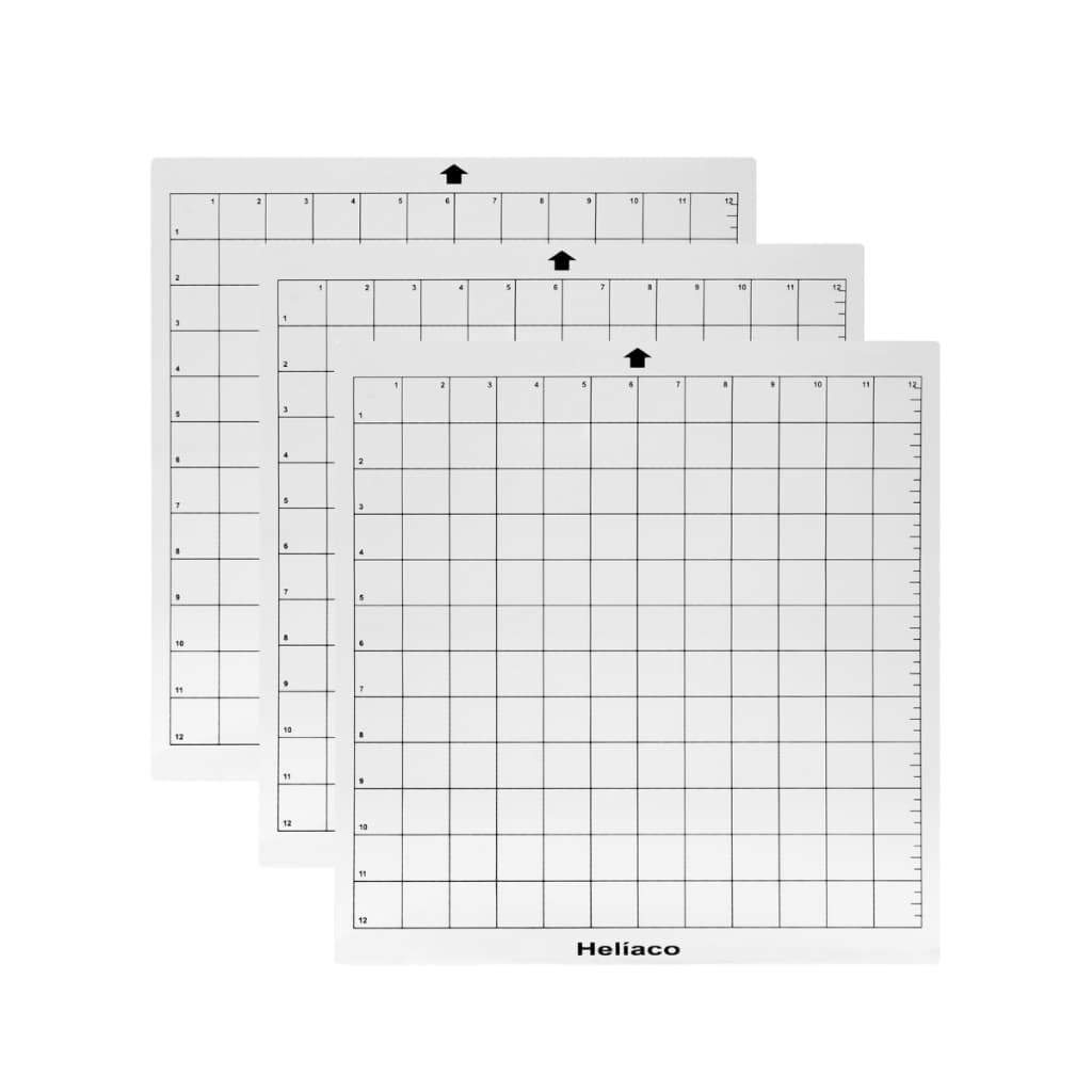 Kit 3 Bases De Corte Helíaco 30x30 Compatível Silhouette Cameo Com cola - 40m