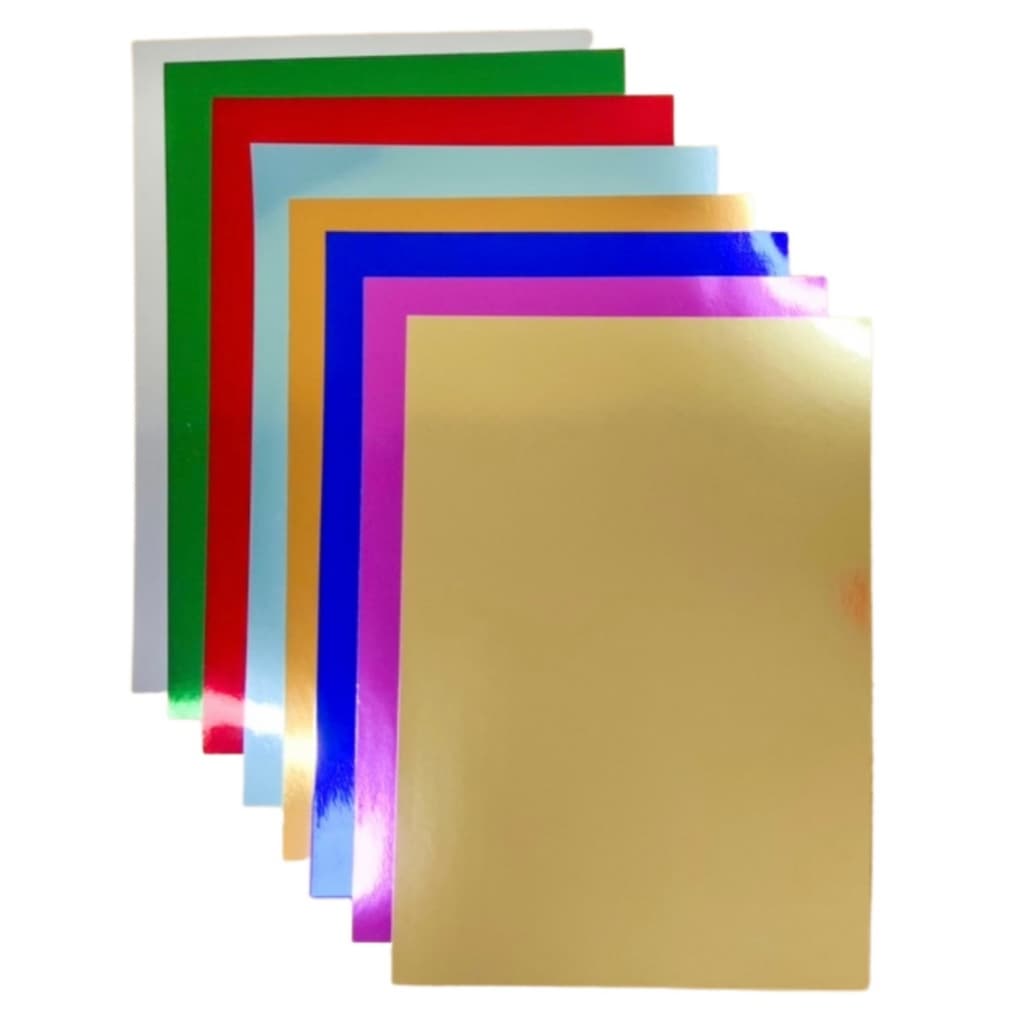 10 Folhas Papel Lamicote Laminado 180g A4 1 Face Premium