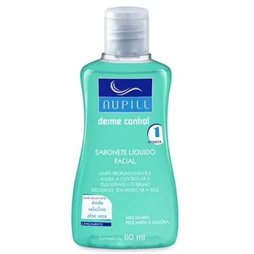 Nupill Sabonete Líquido Facial Derme Control 60ml