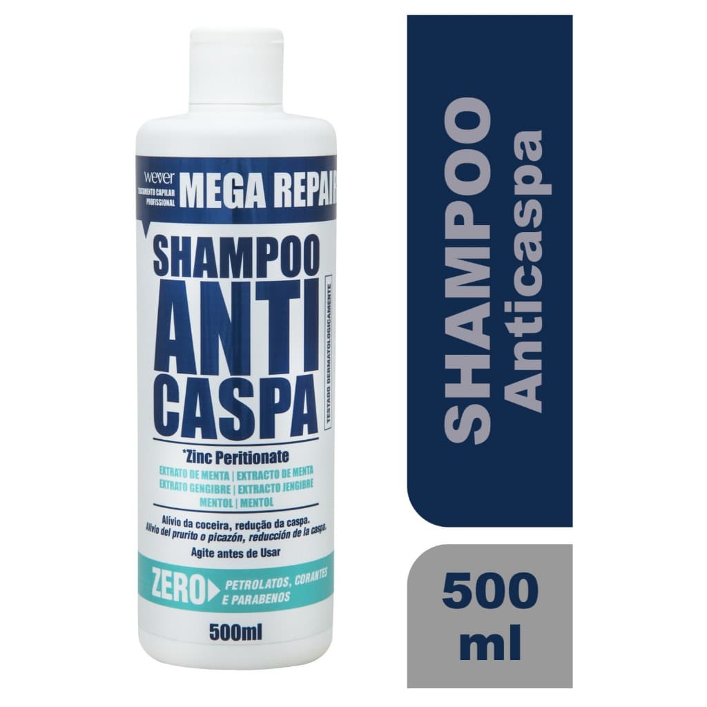 Shampoo Anticaspa Wever 500 ml - 1 Unidade