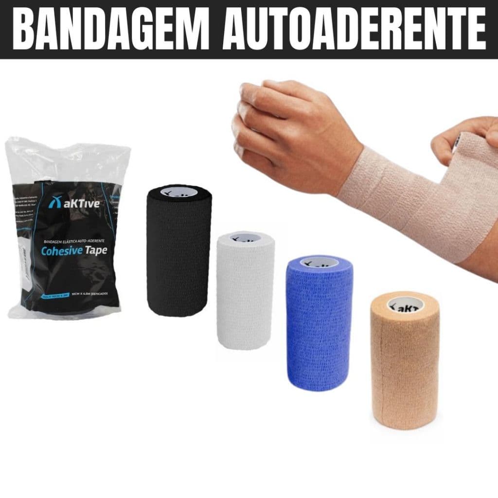 Bandagem Antiderrapante Auto Aderente para Tatuagem Biqueira Demógrafo e Maquina de Tattoo 10cmx4,5m