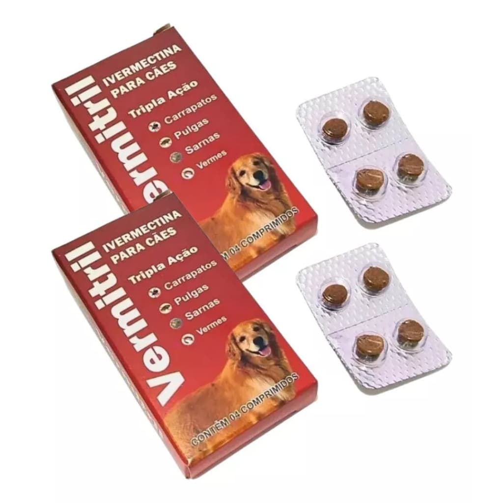 Anti Pulgas E Carrapatos 8 comprimidos Para 15kg cada. Tripla ação . Contra pulgas, carrapatos e sarnas