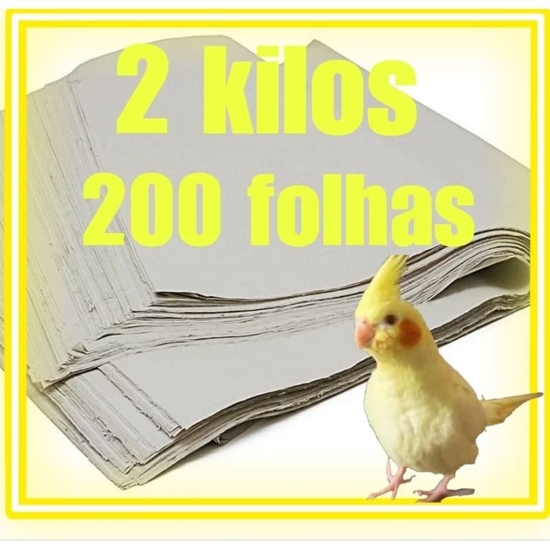 PAPEL PARA GAIOLAS E VIVEIROS DE PÁSSAROS ALTA ABSORÇÃO PROMOÇÃO