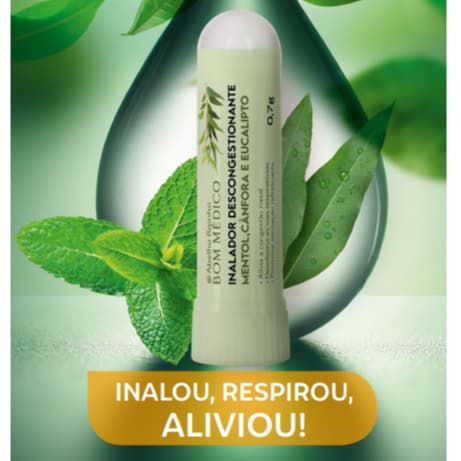 Bom Médico Inalador Aromático com Mentol –  0,7g