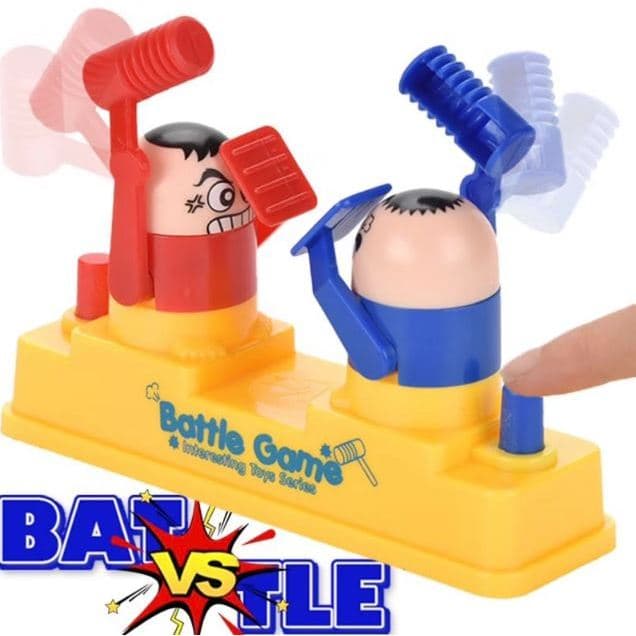 Kit 2 Brinquedo de batalha para dois jogadores, para pais e filhos, jogos duplos, brinquedos de pegadinha para crianças