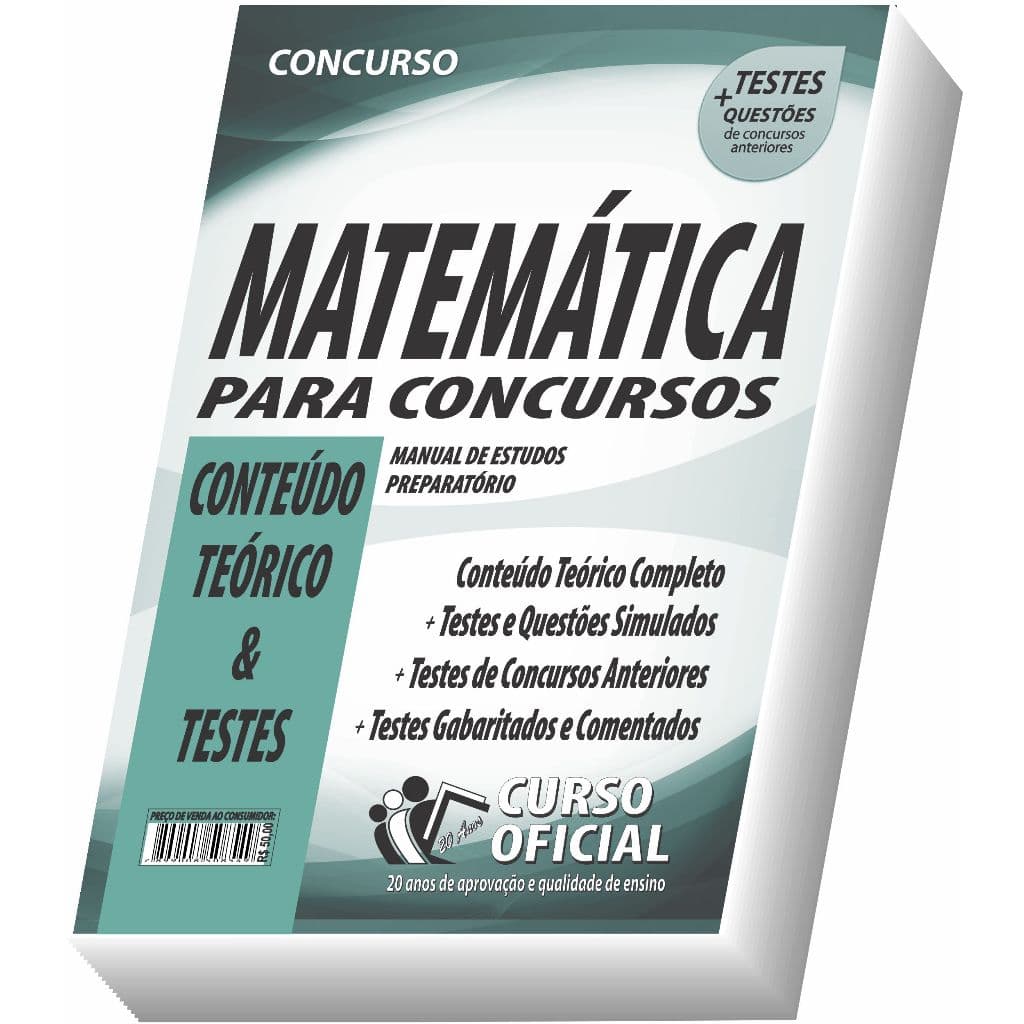 Apostila Matemática para Concursos - Conteúdo Teórico e Testes