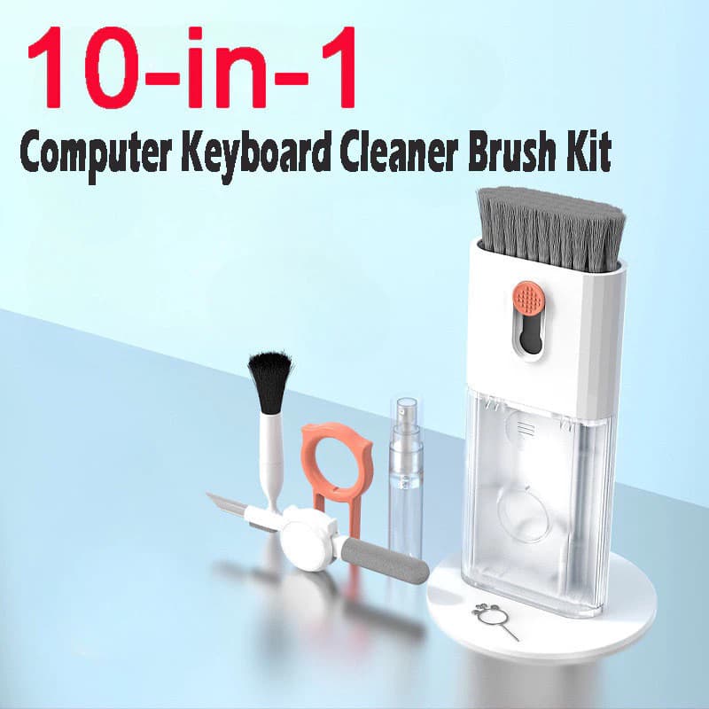 Kit Limpeza 10 em 1 Multifuncional Teclado Notebook Computador Fones de Ouvido Câmera Celular Tablet
