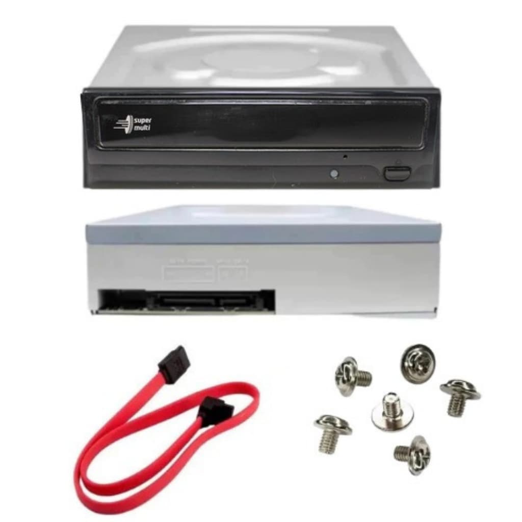 Gravador e Leitor Interno Sata Dvd Rewriter LG Gh22ns70 + Cabo + Parafusos