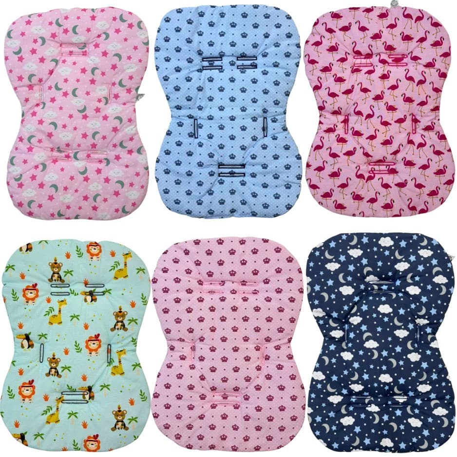 Capa Colchonete Para Carrinho De Bebê Tamanho Universal Algodão